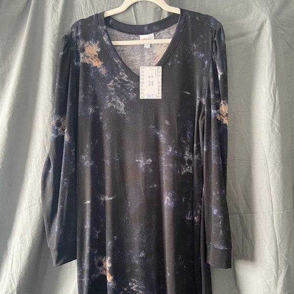 green emerald velvet dress Debbie Dress – lularoe main image 1